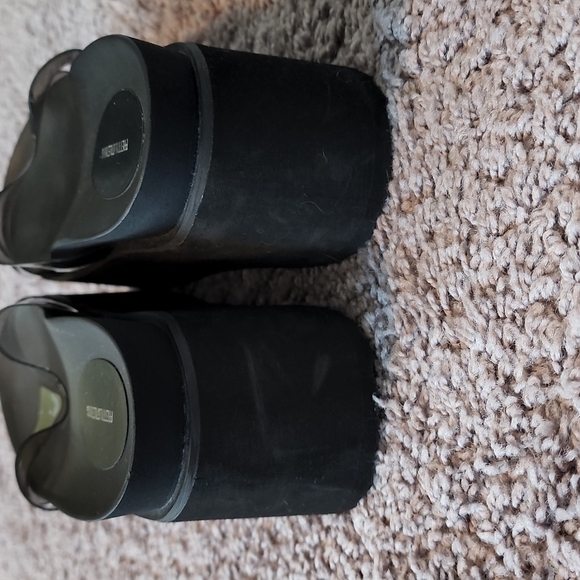 Pretty Little Things black platform sandals-4 - Picture 5 of 10